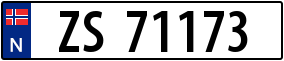Truck License Plate